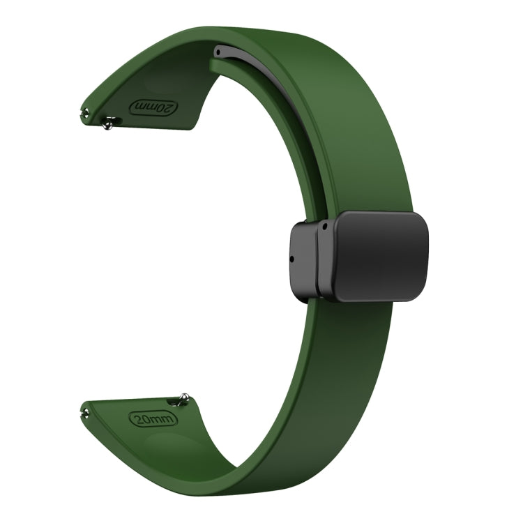For Samsung Galaxy Watch 6 / 6 Classic Magnetic Black Buckle Slim Silicone Watch Band