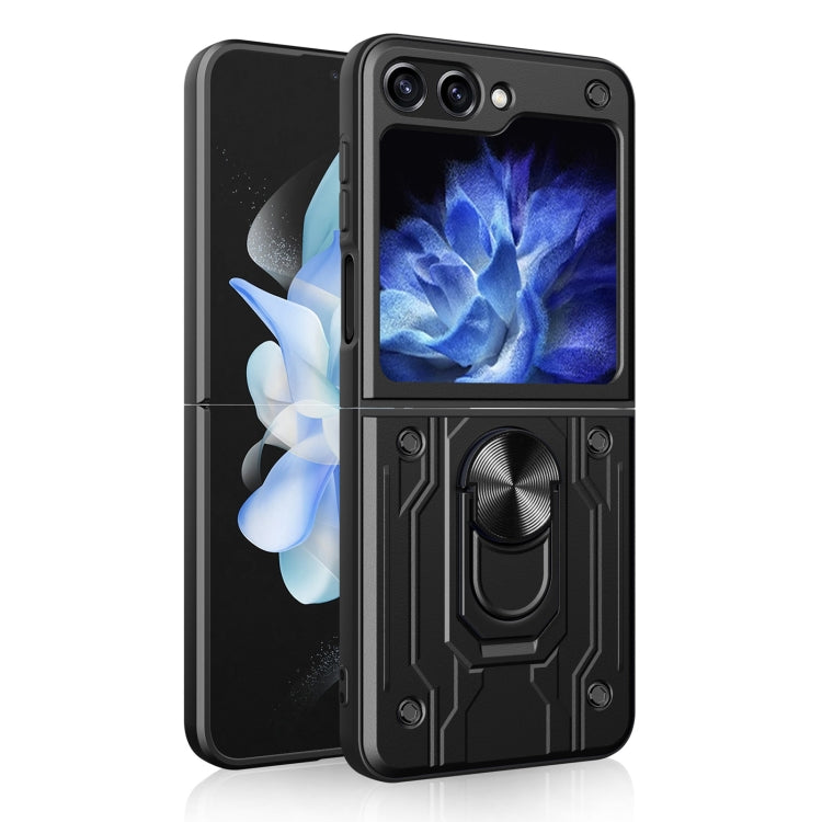 For Samsung Galaxy Z Flip5 Magnetic Holder TPU+PC Phone Case