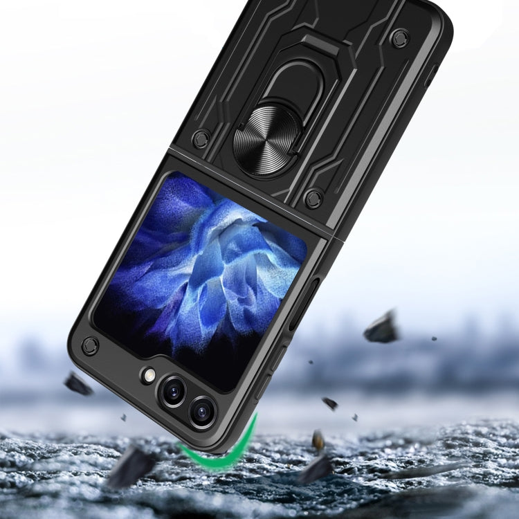 For Samsung Galaxy Z Flip5 Magnetic Holder TPU+PC Phone Case