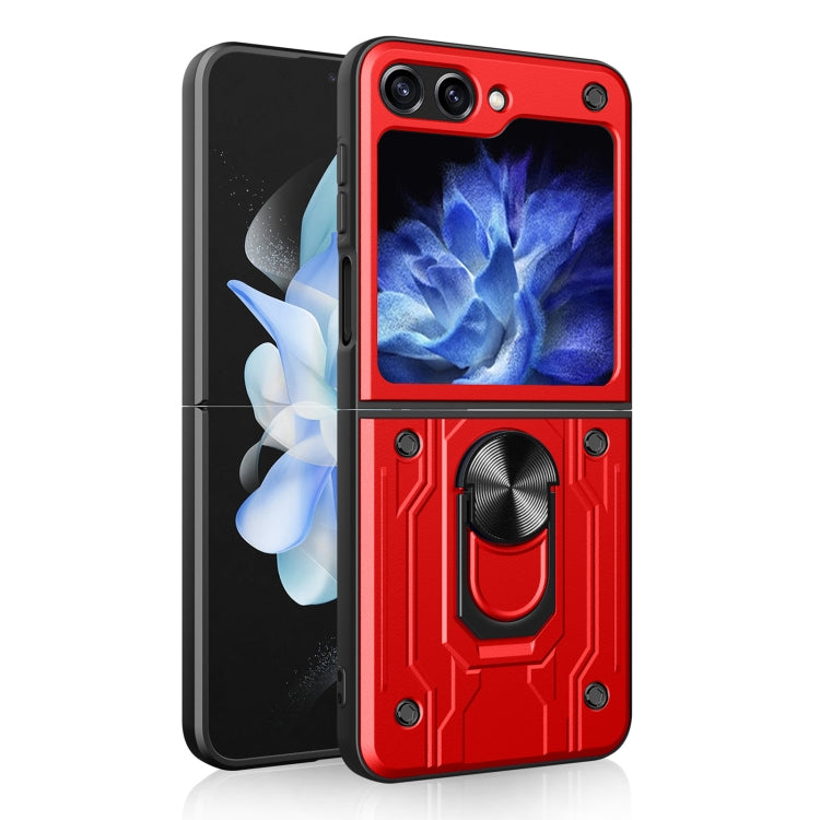 For Samsung Galaxy Z Flip5 Magnetic Holder TPU+PC Phone Case