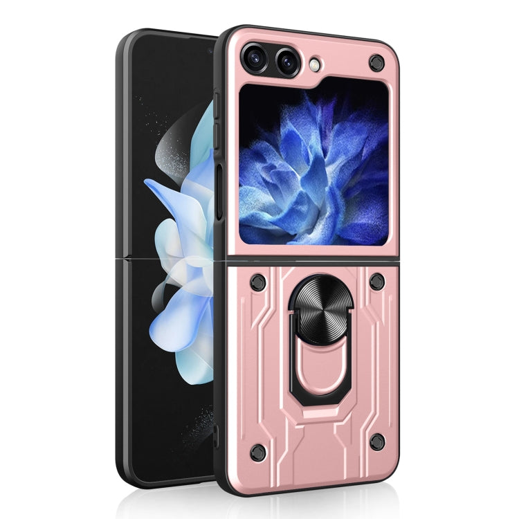 For Samsung Galaxy Z Flip5 Magnetic Holder TPU+PC Phone Case