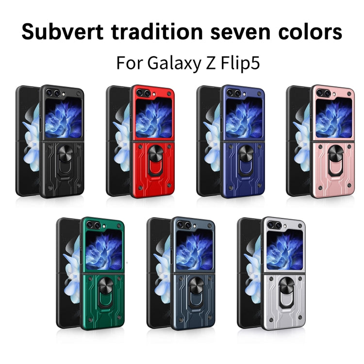 For Samsung Galaxy Z Flip5 Magnetic Holder TPU+PC Phone Case