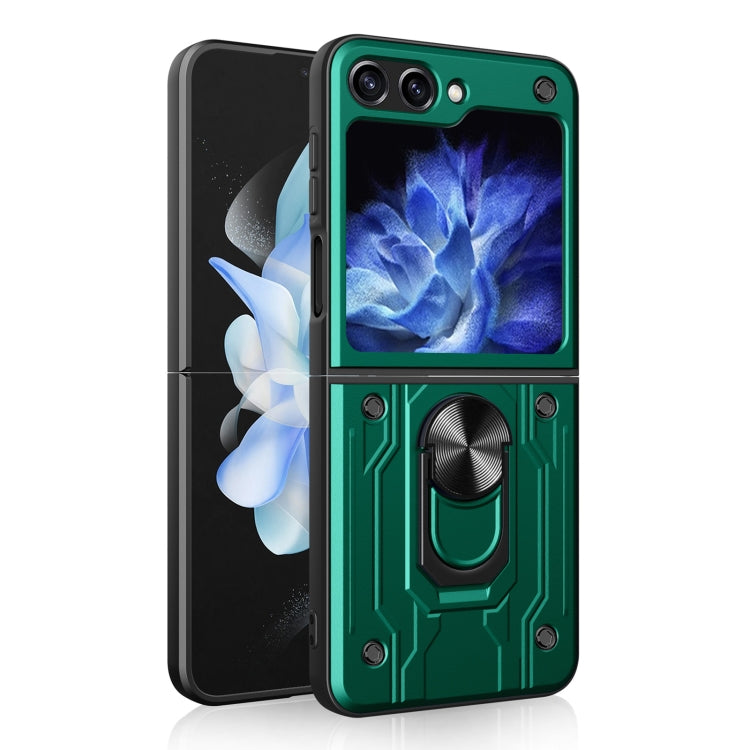 For Samsung Galaxy Z Flip5 Magnetic Holder TPU+PC Phone Case