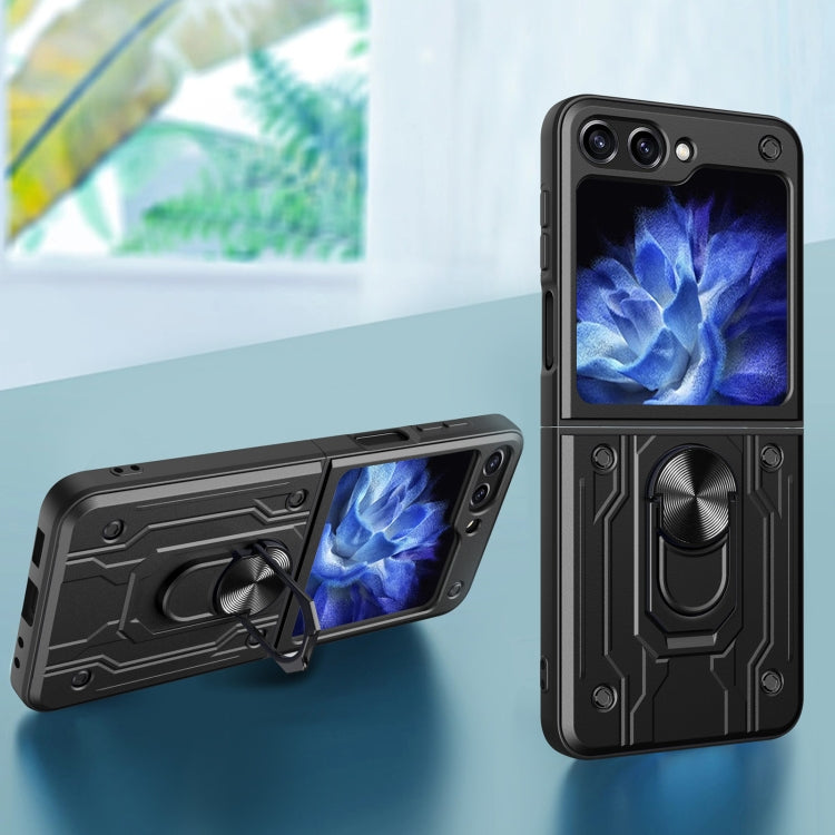 For Samsung Galaxy Z Flip5 Magnetic Holder TPU+PC Phone Case