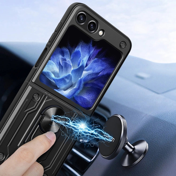 For Samsung Galaxy Z Flip5 Magnetic Holder TPU+PC Phone Case