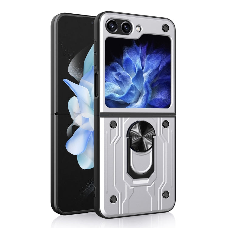 For Samsung Galaxy Z Flip5 Magnetic Holder TPU+PC Phone Case