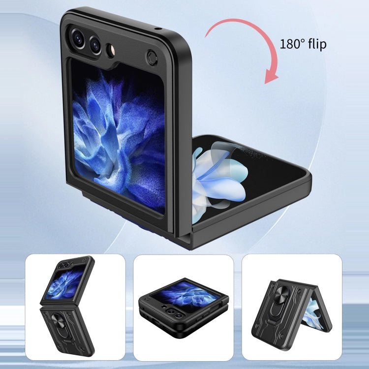For Samsung Galaxy Z Flip5 Magnetic Holder TPU+PC Phone Case