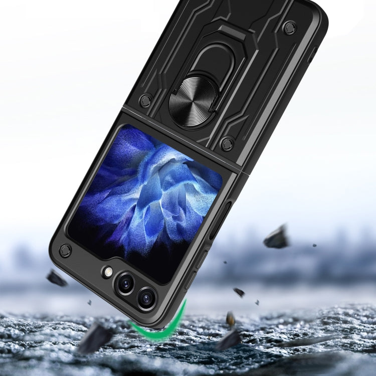 For Samsung Galaxy Z Flip6 / Flip7 FE Magnetic Holder TPU+PC Phone Case