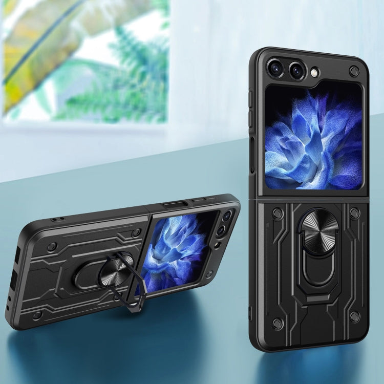 For Samsung Galaxy Z Flip6 / Flip7 FE Magnetic Holder TPU+PC Phone Case