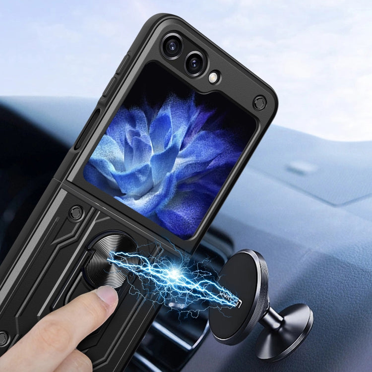 For Samsung Galaxy Z Flip6 / Flip7 FE Magnetic Holder TPU+PC Phone Case
