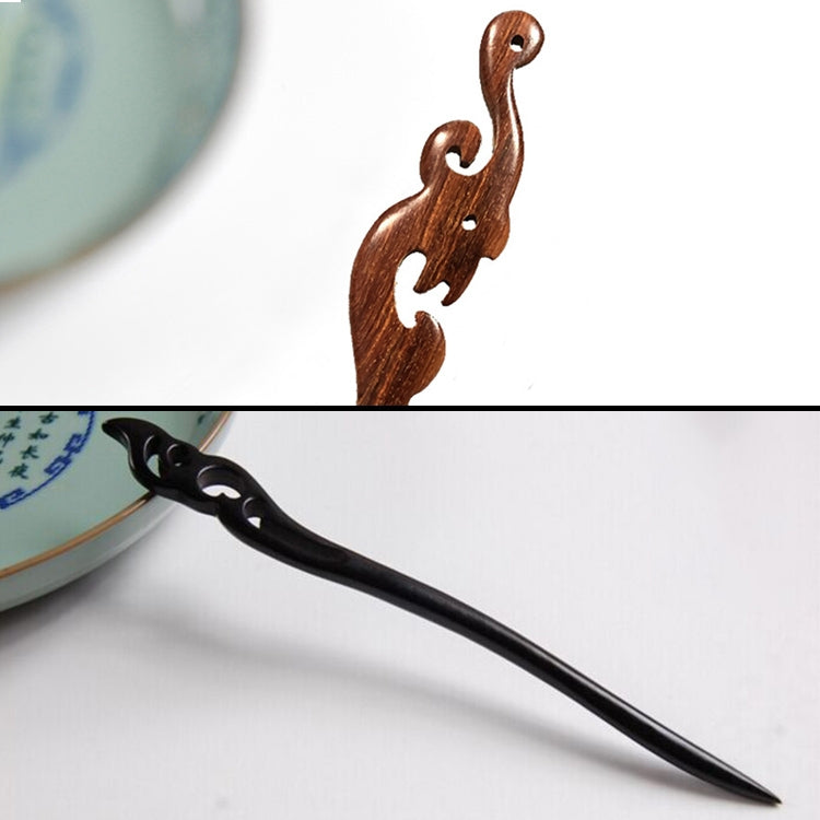 Classical Sandalwood Hairpin Hair Ornaments with Gift Box, Gift Box Random Color Delivery