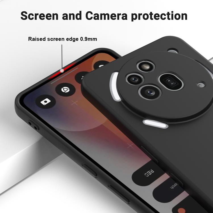 For Nothing Phone 3a Pro Solid Color Liquid Silicone Dropproof Full Coverage Phone Case