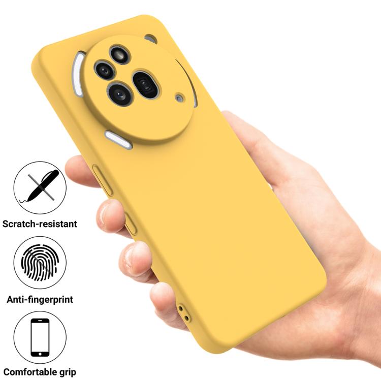 For Nothing Phone 3a Pro Solid Color Liquid Silicone Dropproof Full Coverage Phone Case