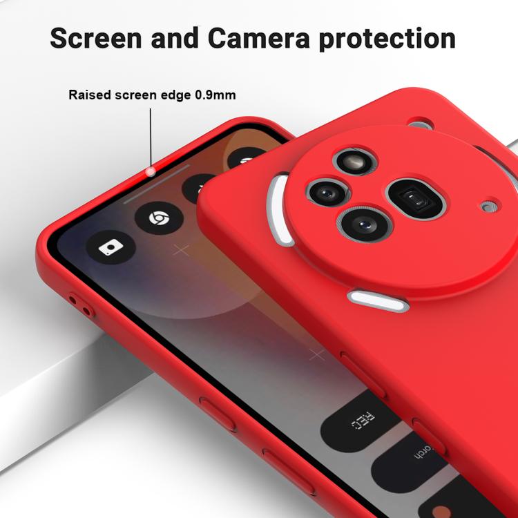 For Nothing Phone 3a Pro Solid Color Liquid Silicone Dropproof Full Coverage Phone Case