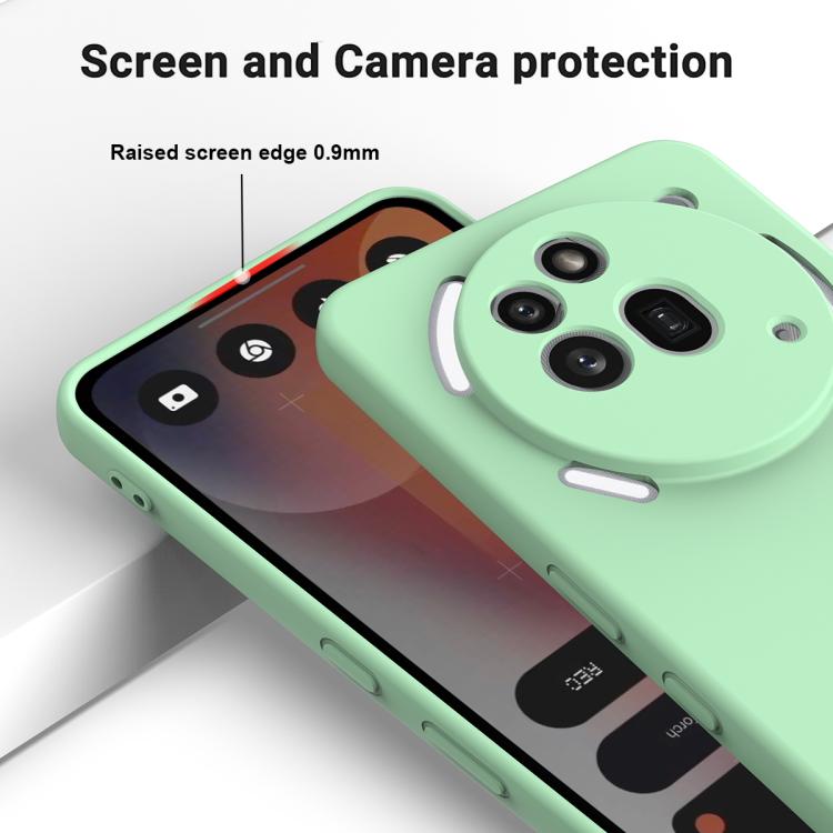 For Nothing Phone 3a Pro Solid Color Liquid Silicone Dropproof Full Coverage Phone Case