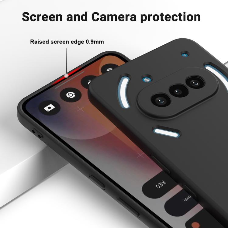 For Nothing Phone 3a Solid Color Liquid Silicone Dropproof Full Coverage Phone Case