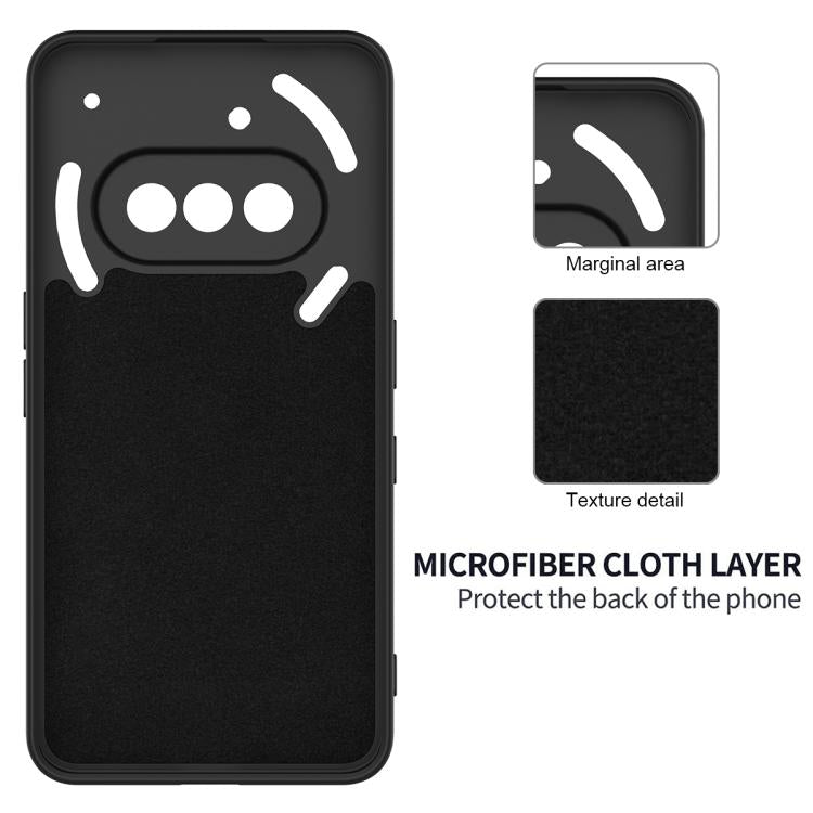 For Nothing Phone 3a Solid Color Liquid Silicone Dropproof Full Coverage Phone Case