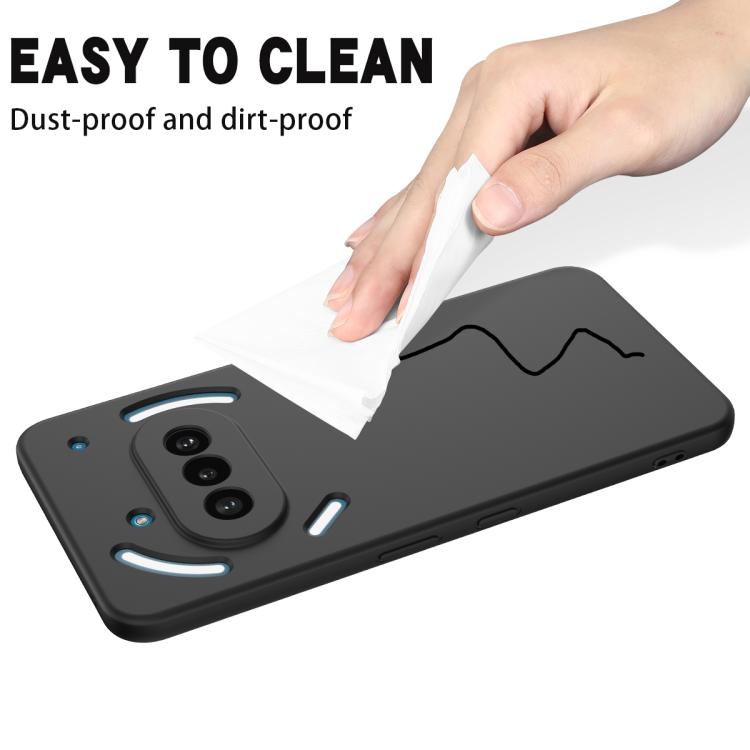 For Nothing Phone 3a Solid Color Liquid Silicone Dropproof Full Coverage Phone Case