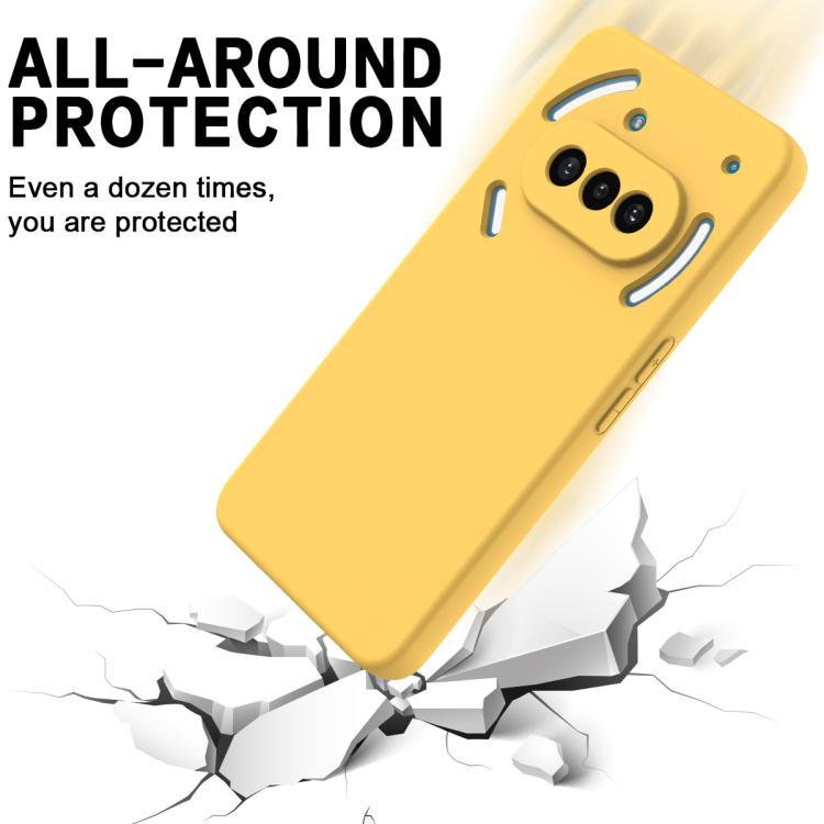 For Nothing Phone 3a Solid Color Liquid Silicone Dropproof Full Coverage Phone Case