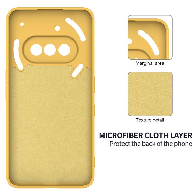 For Nothing Phone 3a Solid Color Liquid Silicone Dropproof Full Coverage Phone Case
