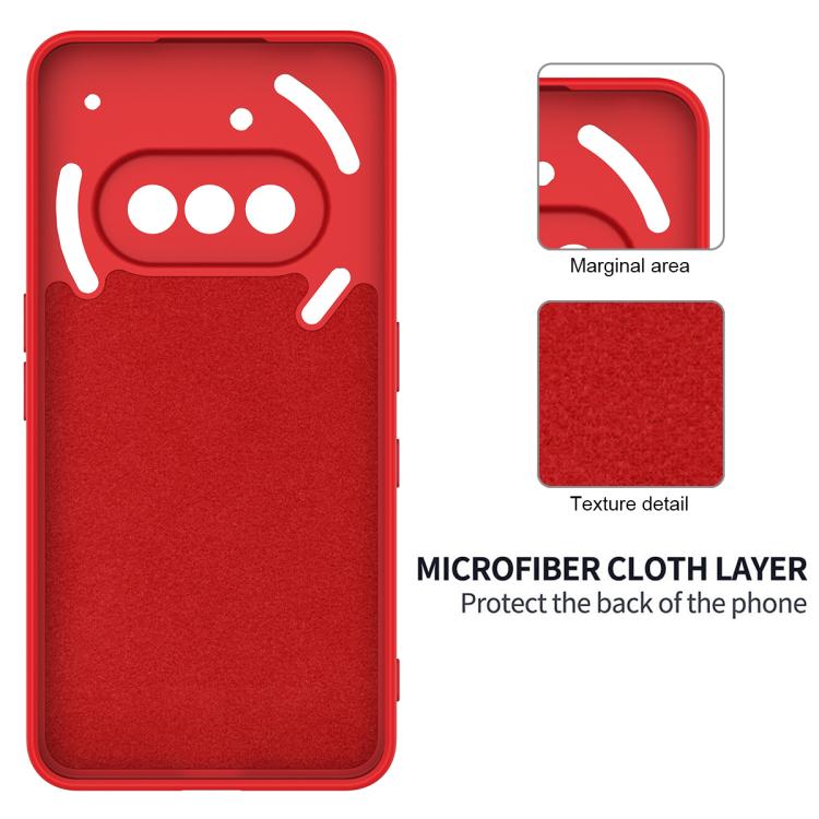 For Nothing Phone 3a Solid Color Liquid Silicone Dropproof Full Coverage Phone Case