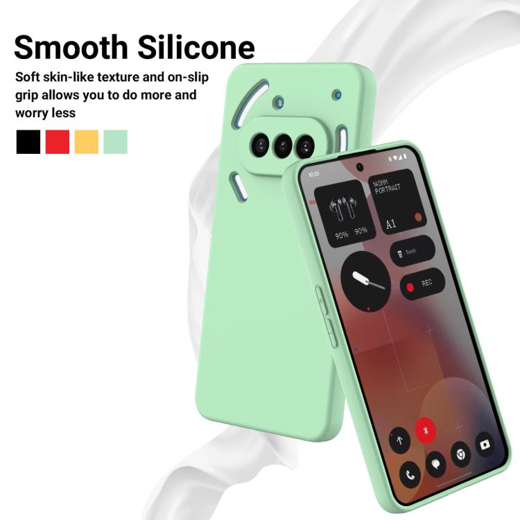 For Nothing Phone 3a Solid Color Liquid Silicone Dropproof Full Coverage Phone Case