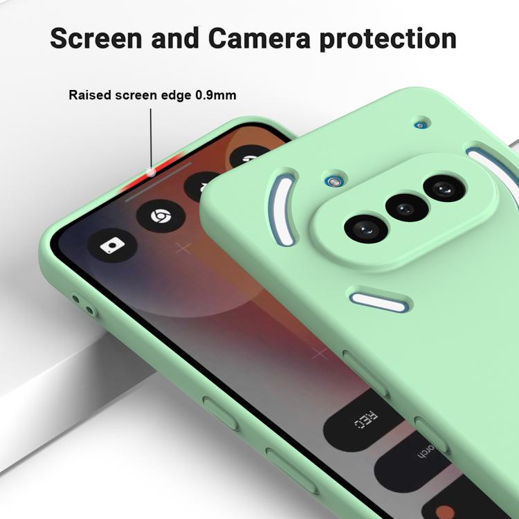 For Nothing Phone 3a Solid Color Liquid Silicone Dropproof Full Coverage Phone Case