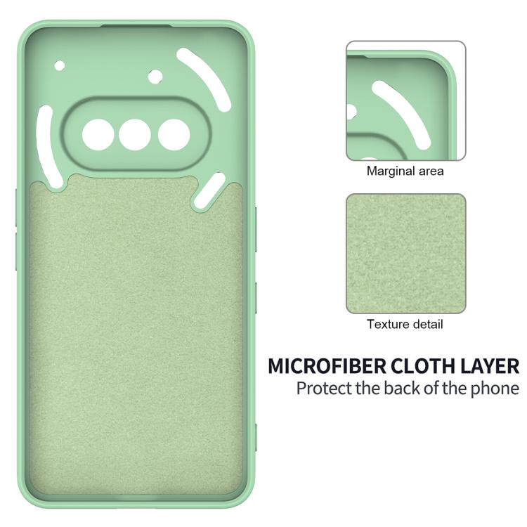 For Nothing Phone 3a Solid Color Liquid Silicone Dropproof Full Coverage Phone Case