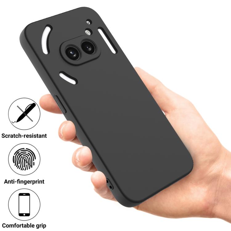 For Nothing Phone 2a Plus Solid Color Liquid Silicone Dropproof Full Coverage Phone Case