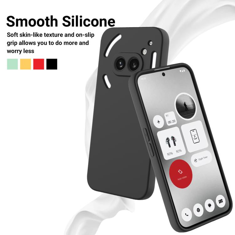 For Nothing Phone 2a Plus Solid Color Liquid Silicone Dropproof Full Coverage Phone Case