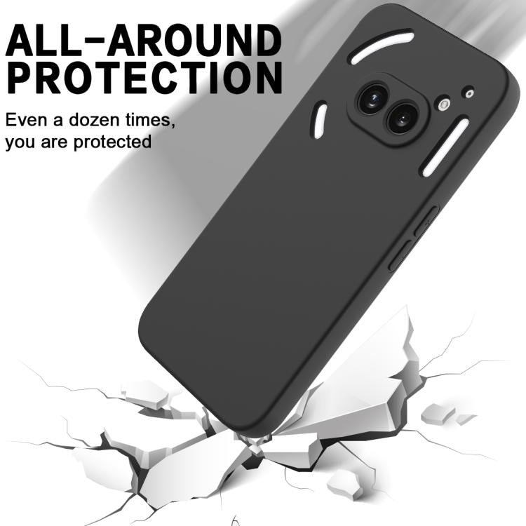 For Nothing Phone 2a Plus Solid Color Liquid Silicone Dropproof Full Coverage Phone Case