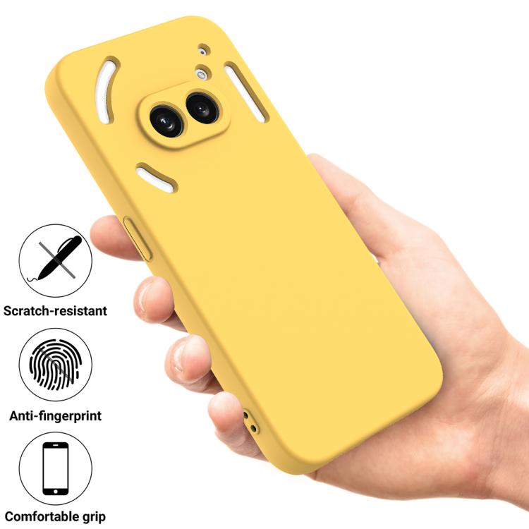 For Nothing Phone 2a Plus Solid Color Liquid Silicone Dropproof Full Coverage Phone Case
