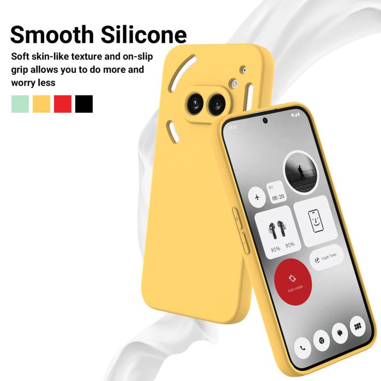 For Nothing Phone 2a Plus Solid Color Liquid Silicone Dropproof Full Coverage Phone Case