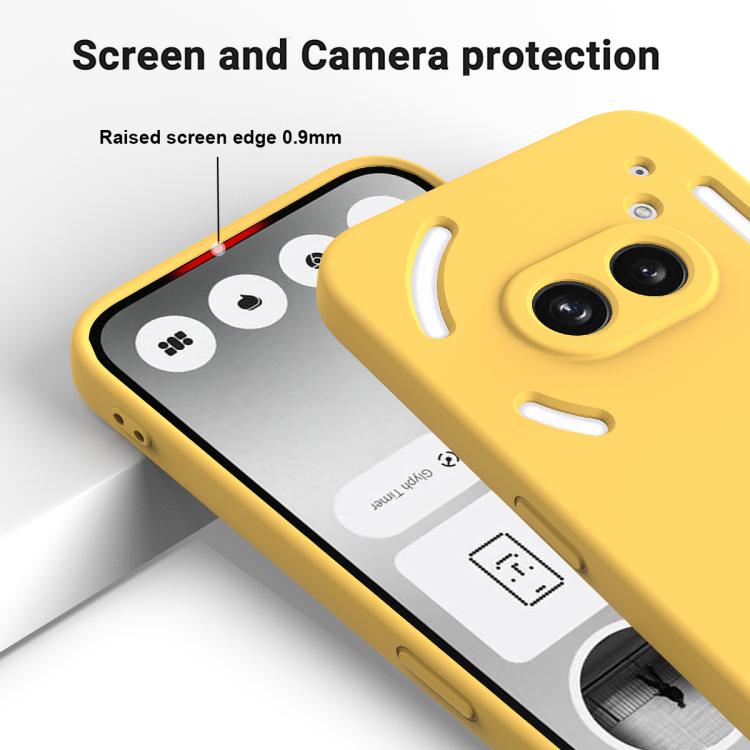 For Nothing Phone 2a Plus Solid Color Liquid Silicone Dropproof Full Coverage Phone Case