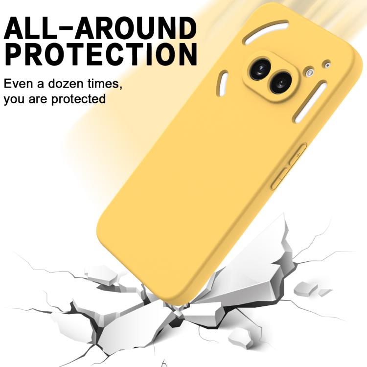 For Nothing Phone 2a Plus Solid Color Liquid Silicone Dropproof Full Coverage Phone Case