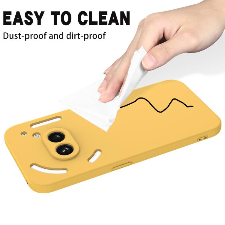 For Nothing Phone 2a Plus Solid Color Liquid Silicone Dropproof Full Coverage Phone Case