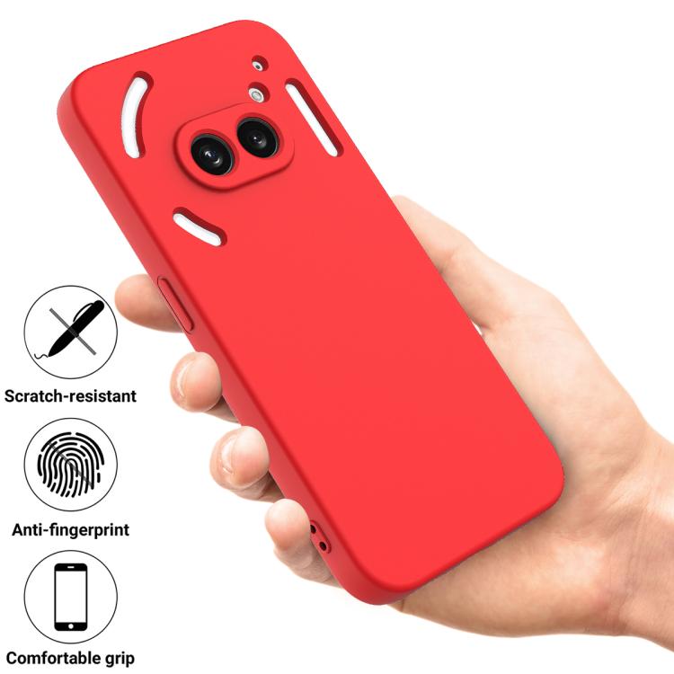 For Nothing Phone 2a Plus Solid Color Liquid Silicone Dropproof Full Coverage Phone Case