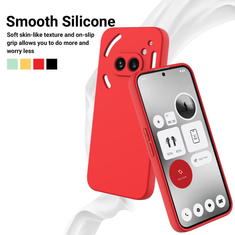 For Nothing Phone 2a Plus Solid Color Liquid Silicone Dropproof Full Coverage Phone Case