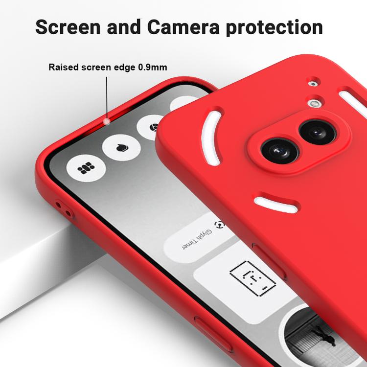 For Nothing Phone 2a Plus Solid Color Liquid Silicone Dropproof Full Coverage Phone Case