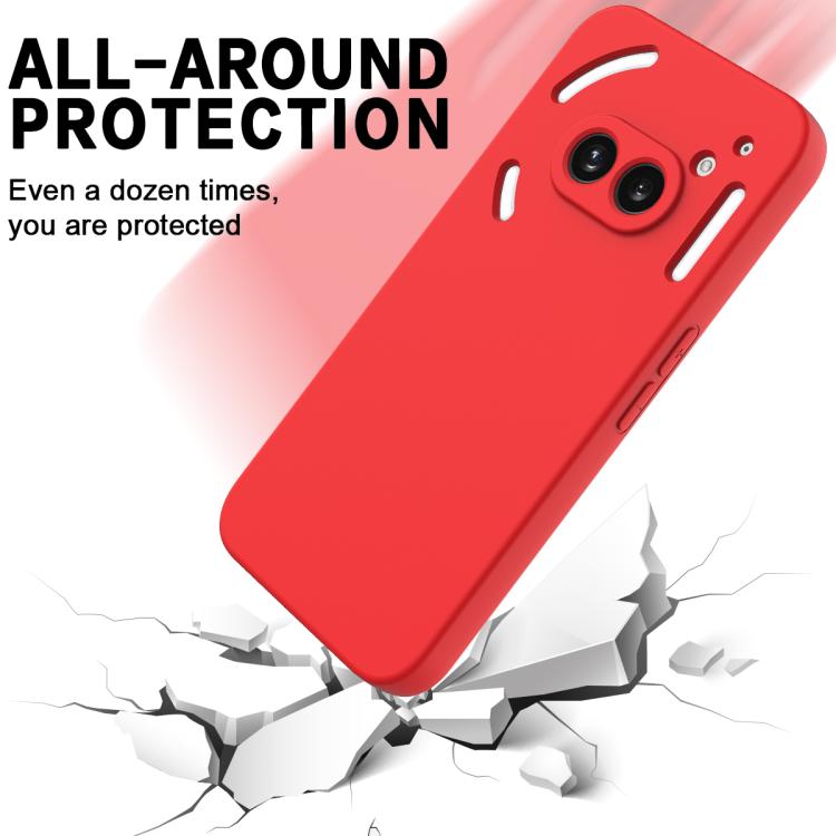 For Nothing Phone 2a Plus Solid Color Liquid Silicone Dropproof Full Coverage Phone Case