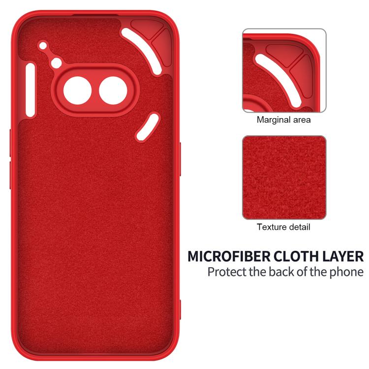 For Nothing Phone 2a Plus Solid Color Liquid Silicone Dropproof Full Coverage Phone Case