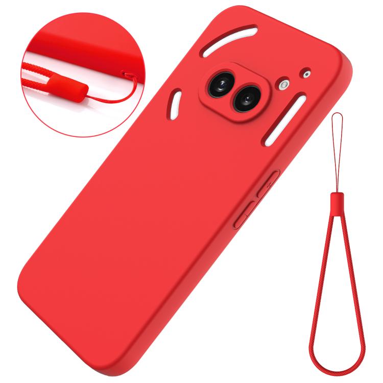 For Nothing Phone 2a Plus Solid Color Liquid Silicone Dropproof Full Coverage Phone Case