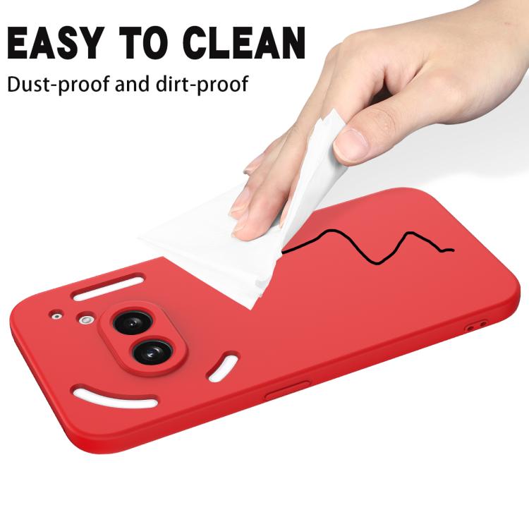 For Nothing Phone 2a Plus Solid Color Liquid Silicone Dropproof Full Coverage Phone Case