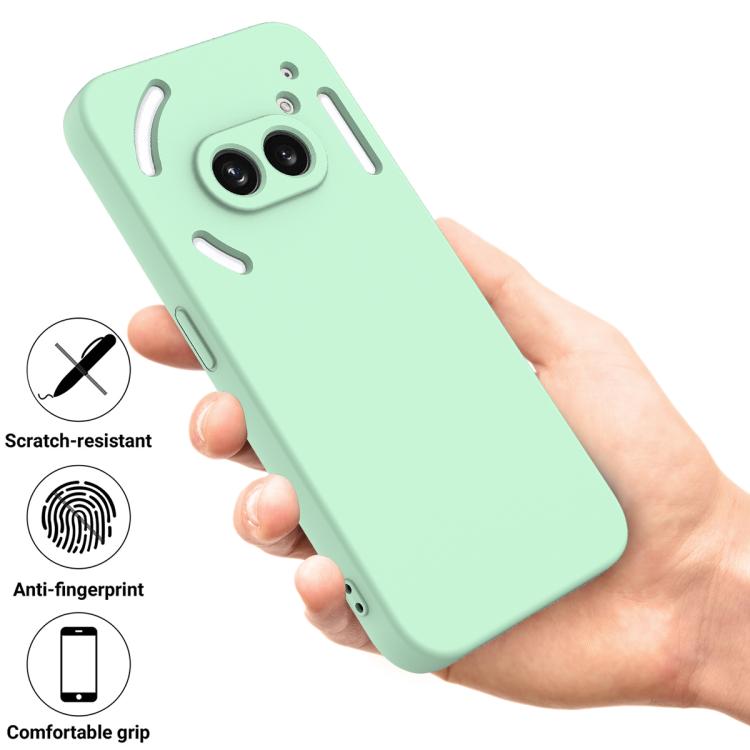 For Nothing Phone 2a Plus Solid Color Liquid Silicone Dropproof Full Coverage Phone Case