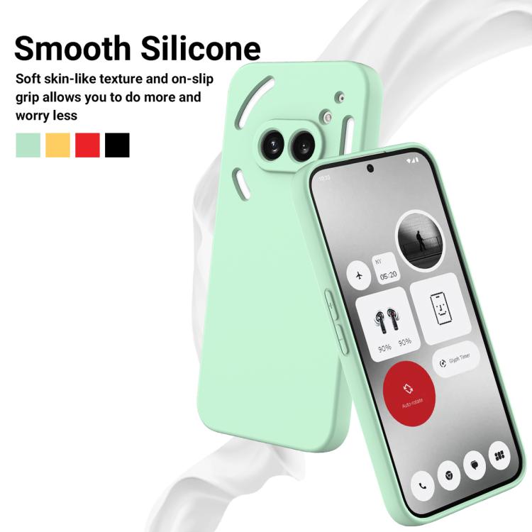 For Nothing Phone 2a Plus Solid Color Liquid Silicone Dropproof Full Coverage Phone Case