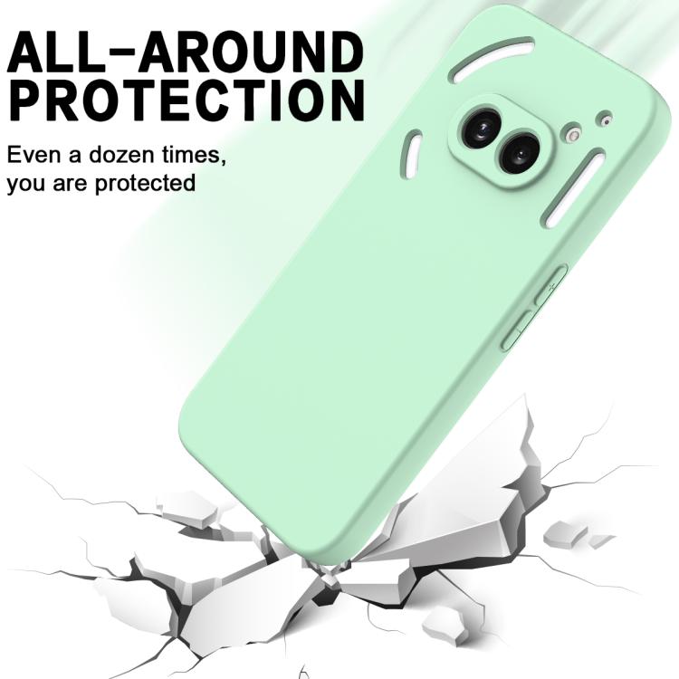 For Nothing Phone 2a Plus Solid Color Liquid Silicone Dropproof Full Coverage Phone Case