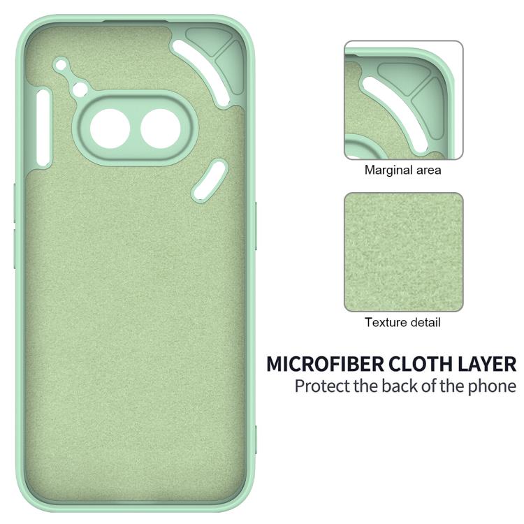 For Nothing Phone 2a Plus Solid Color Liquid Silicone Dropproof Full Coverage Phone Case