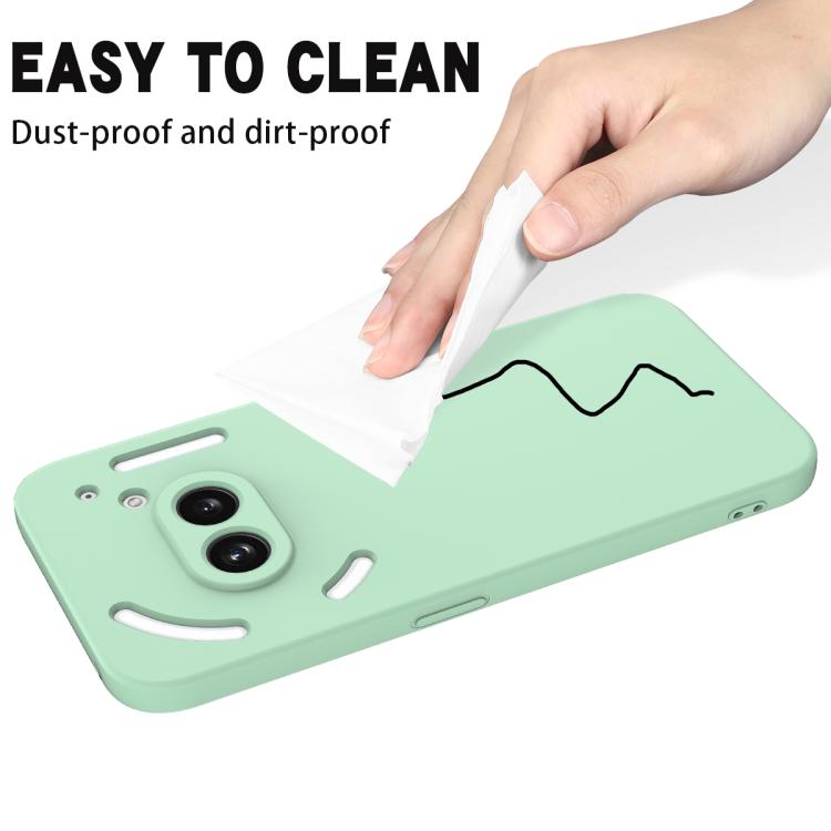 For Nothing Phone 2a Plus Solid Color Liquid Silicone Dropproof Full Coverage Phone Case