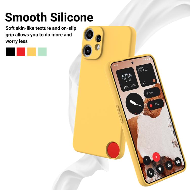 For Nothing CMF Phone 2 Pro Solid Color Liquid Silicone Dropproof Full Coverage Phone Case