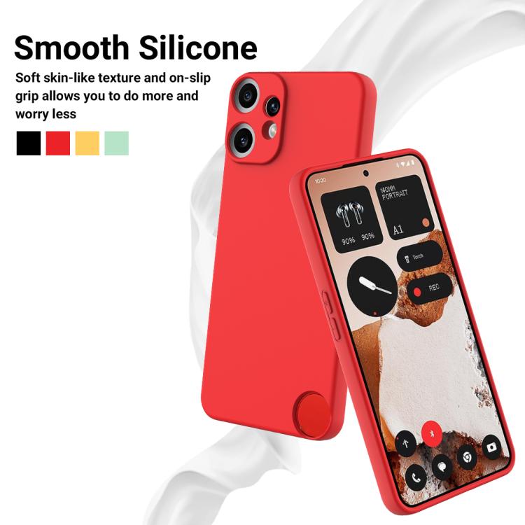 For Nothing CMF Phone 2 Pro Solid Color Liquid Silicone Dropproof Full Coverage Phone Case